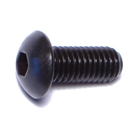 Midwest Fastener M5-0.80 Socket Head Cap Screw, Button, Black Oxide Steel, 12 mm Length, 12 PK 75962